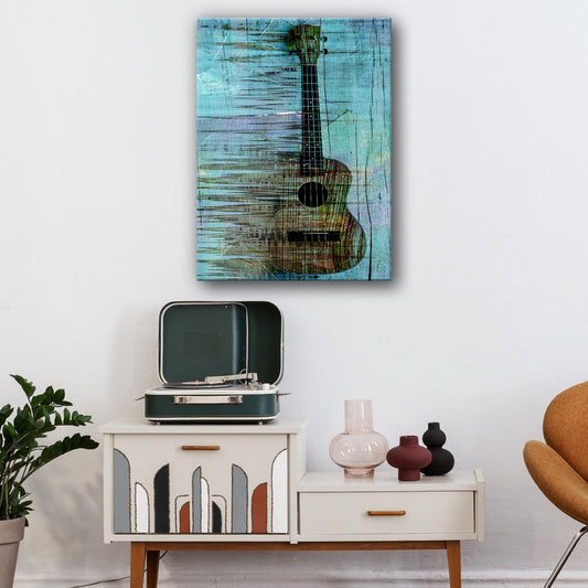 Ukulele Abstract Canvas Wall Art - Image by Tailored Canvases