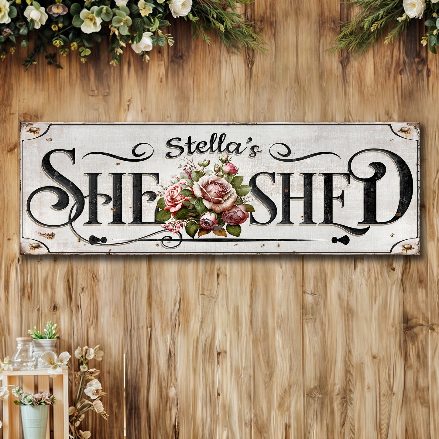 Personalized She Shed Sign