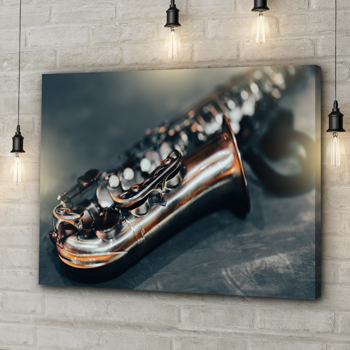 Saxophone Modern Canvas Wall Art - Image by Tailored Canvases