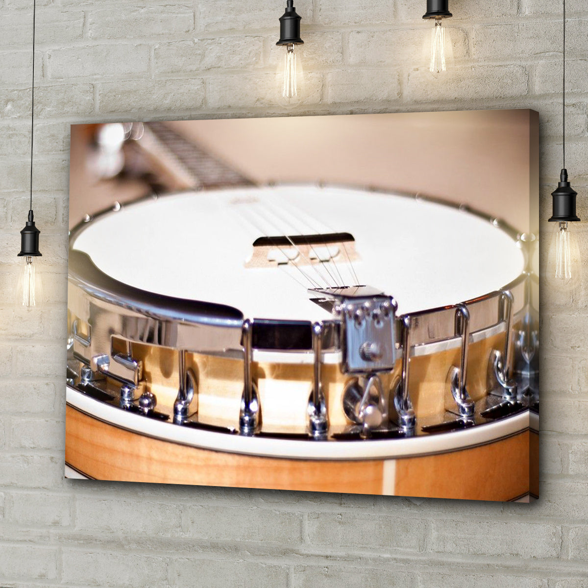 Banjo Modern Canvas Wall Art - Image by Tailored Canvases