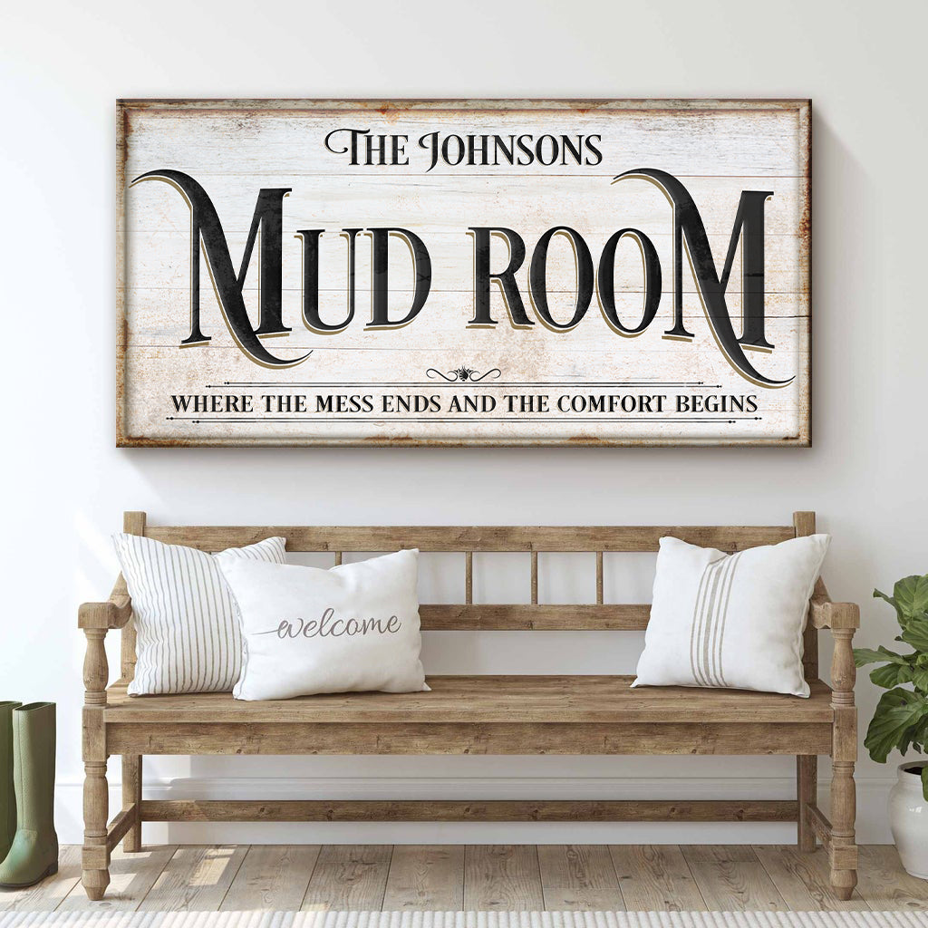 Personalized Mud Room Sign