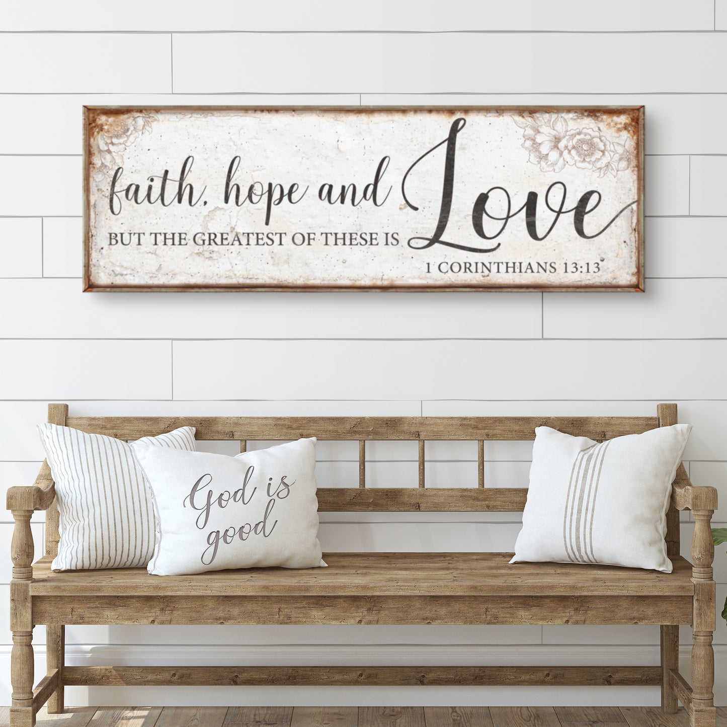 Faith Hope And Love 1 Corinthians 13:13 Faith Sign