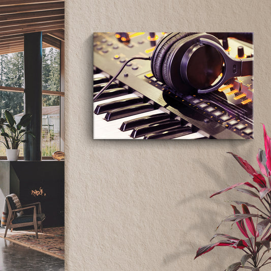 Keyboard Up Close Canvas Wall Art - Image by Tailored Canvases