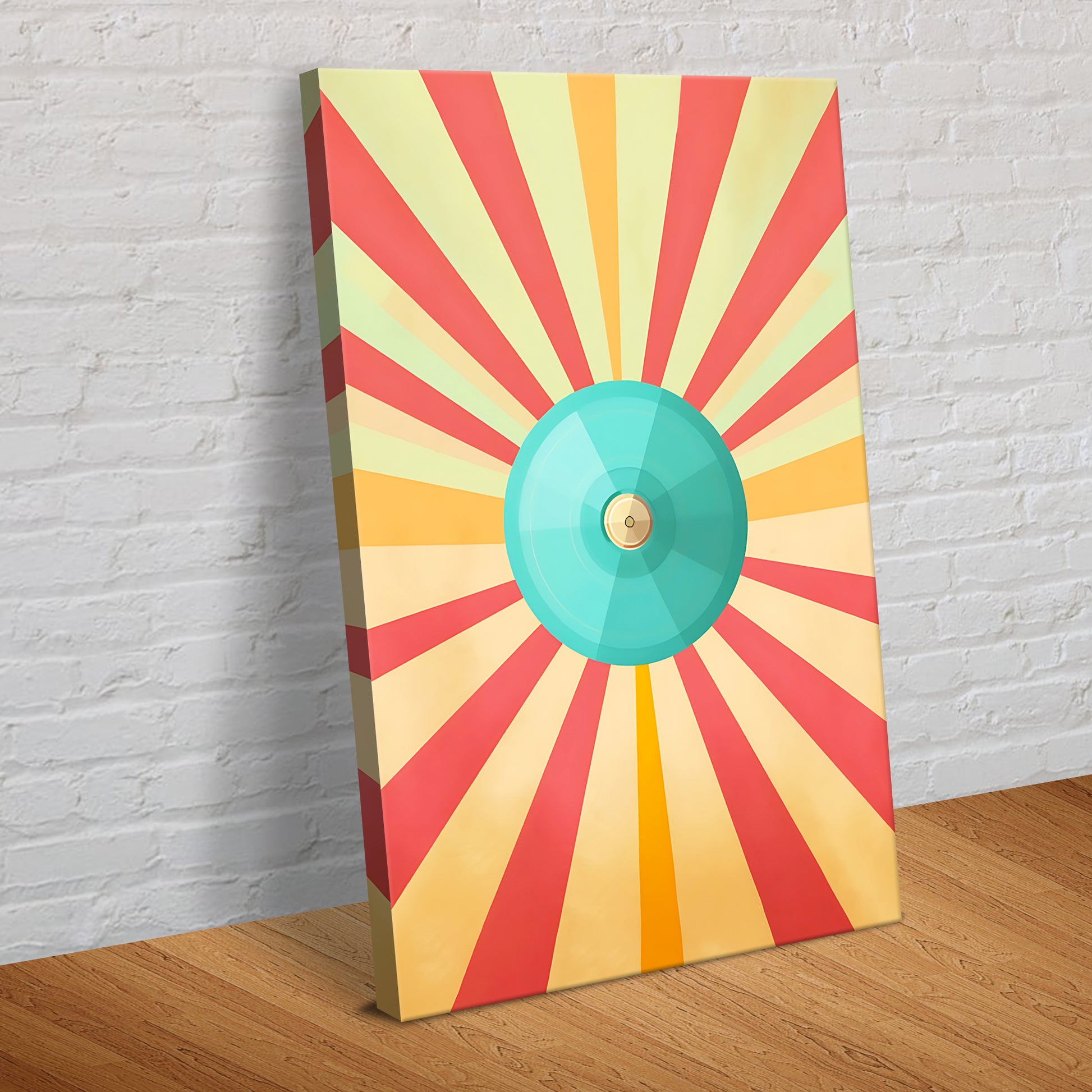 Cymbal Retro Canvas Wall Art - Image by Tailored Canvases