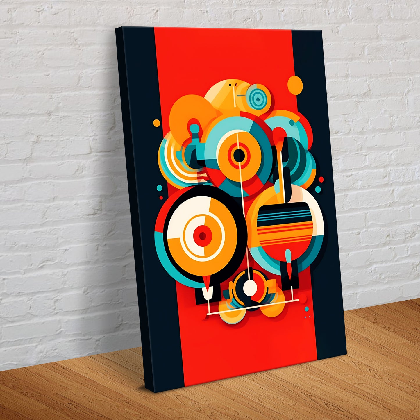 Cymbal Abstract Canvas Wall Art - Image by Tailored Canvases
