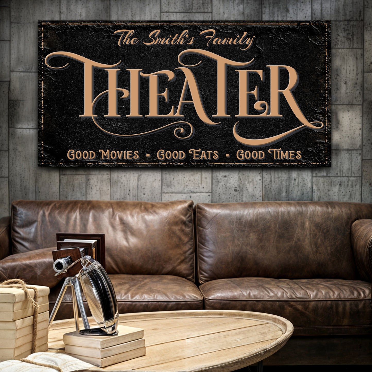 Personalized Theater Sign VI - Image by Tailored Canvases