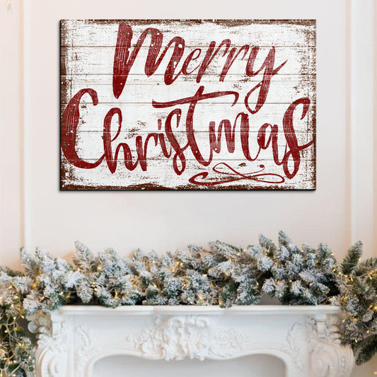 Merry Christmas Sign IX - Image by Tailored Canvases