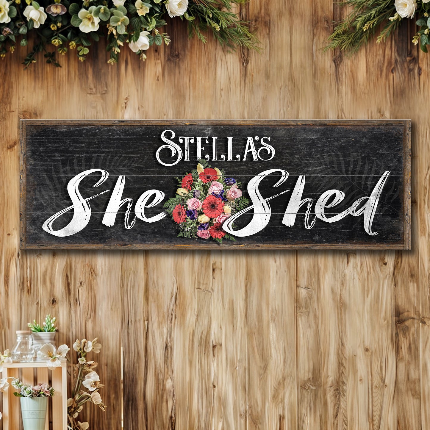 Personalized She Shed Sign VI