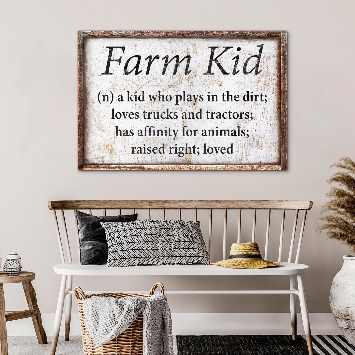 Farm Kid Nursery Sign