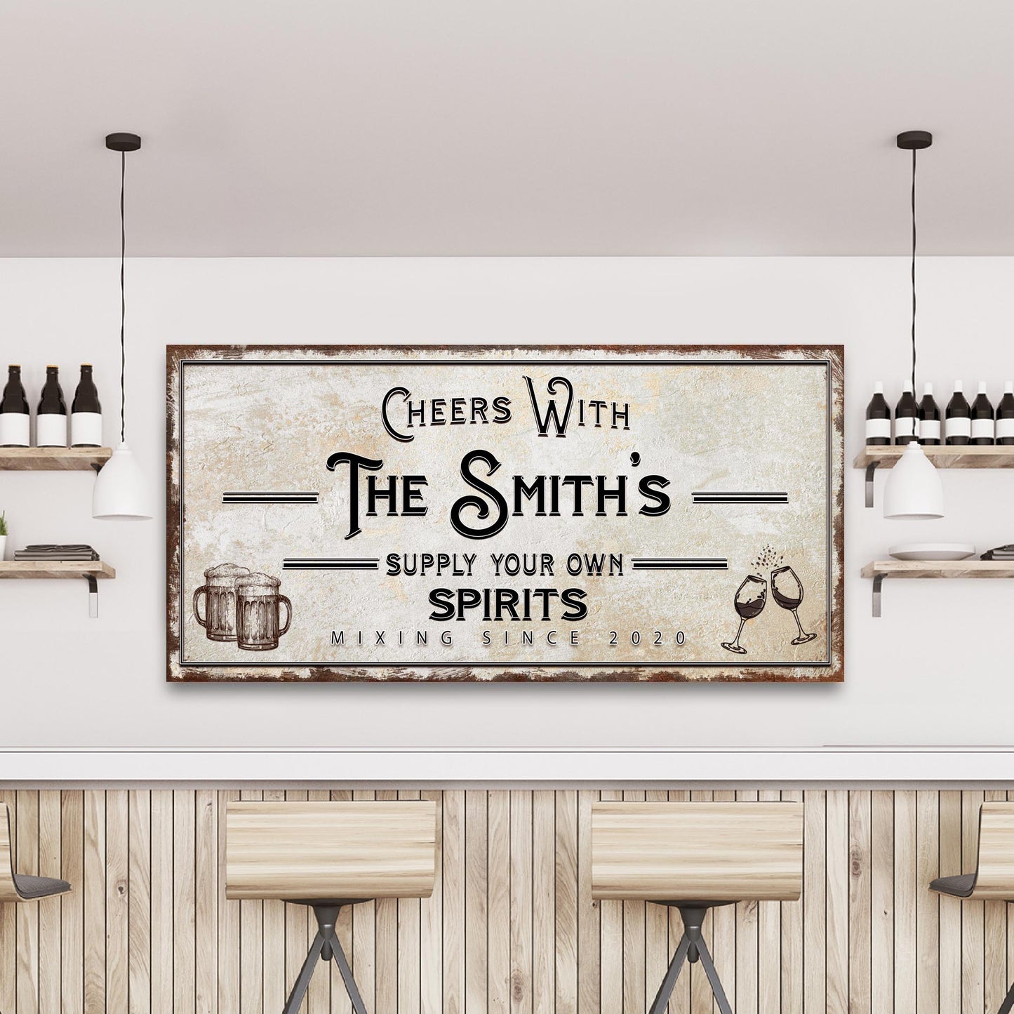 Supply Your Own Spirits Bar Sign