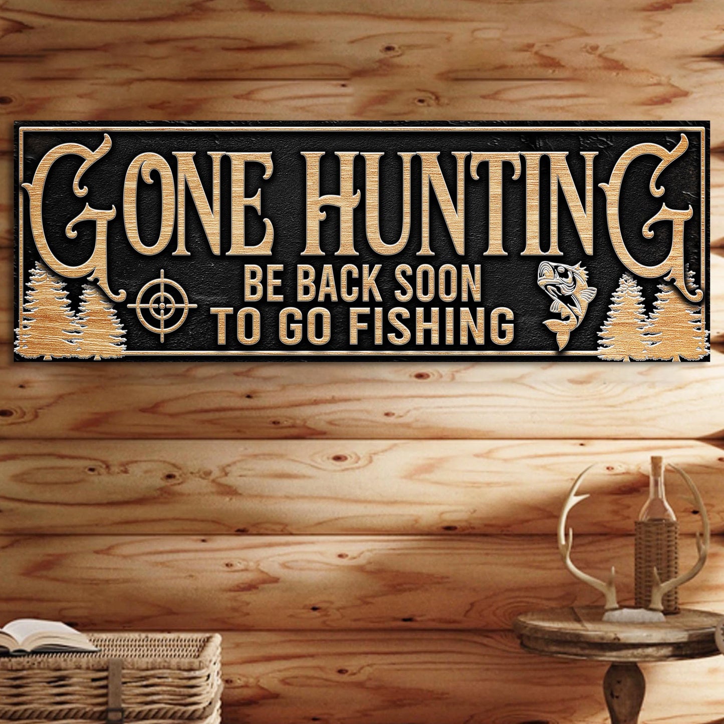 Gone Hunting Sign