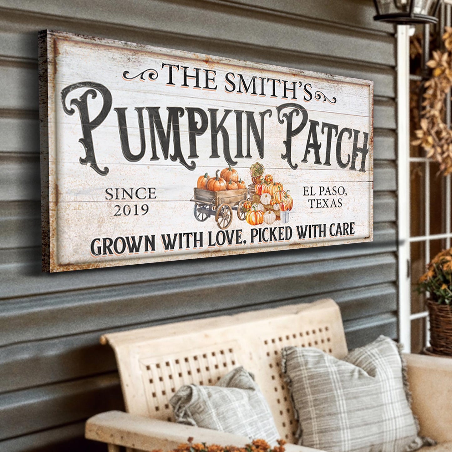 Personalized Pumpkin Patch Sign VII