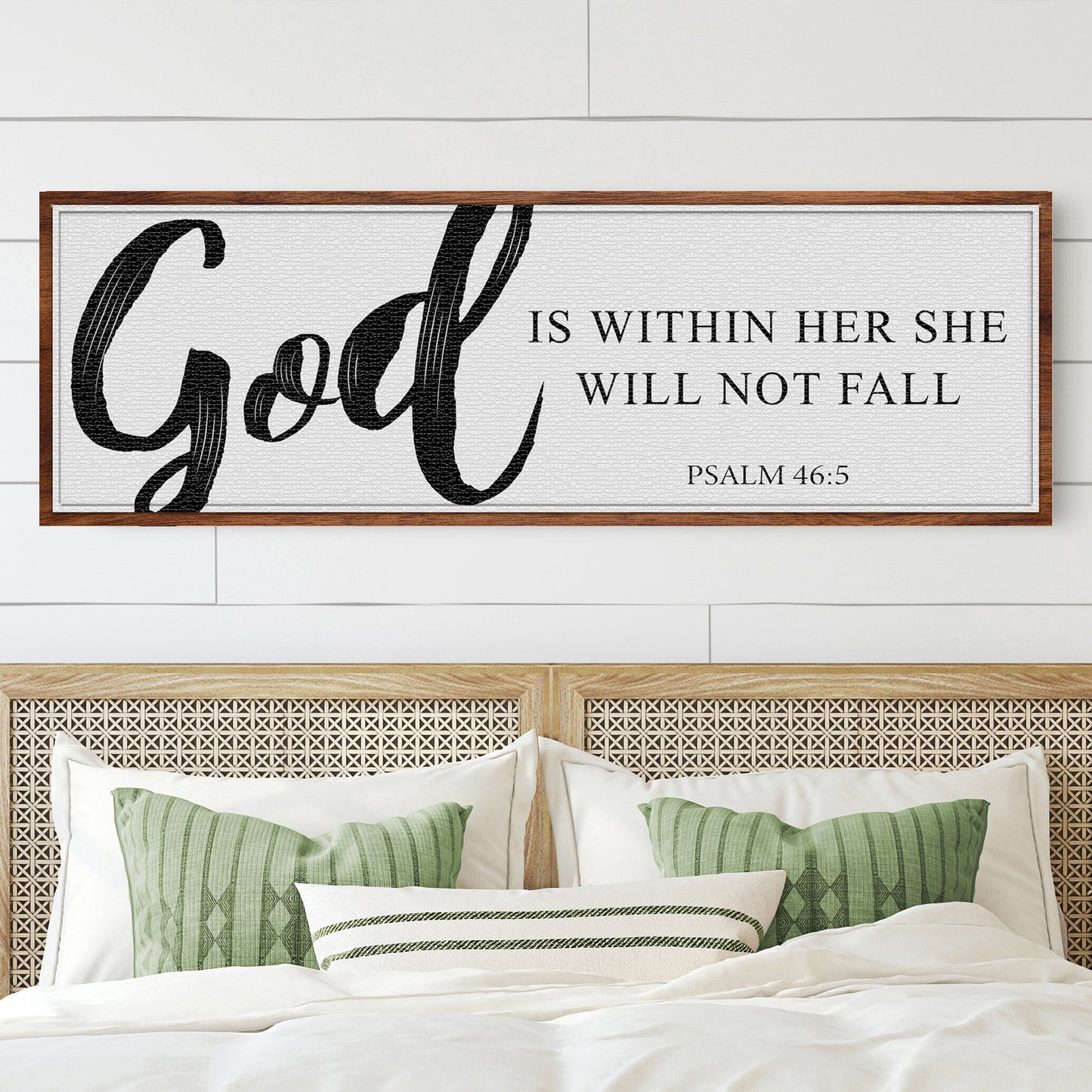 God Is Within Her She Will Not Fall Psalm 46:5 Faith Sign II