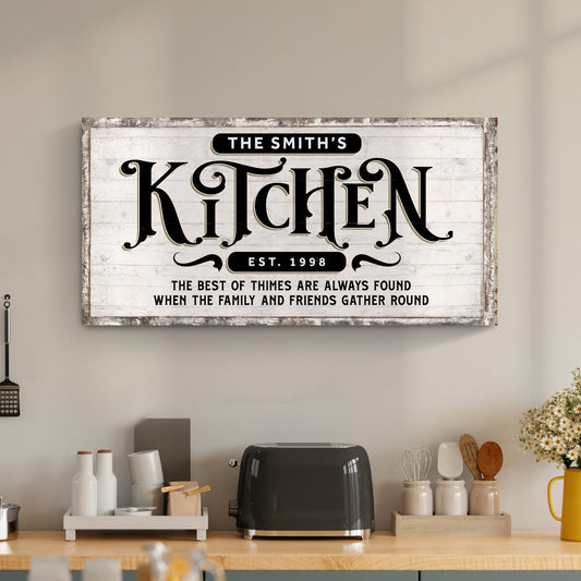 Kitchen Sign VII Style 2 - Image by Tailored Canvases