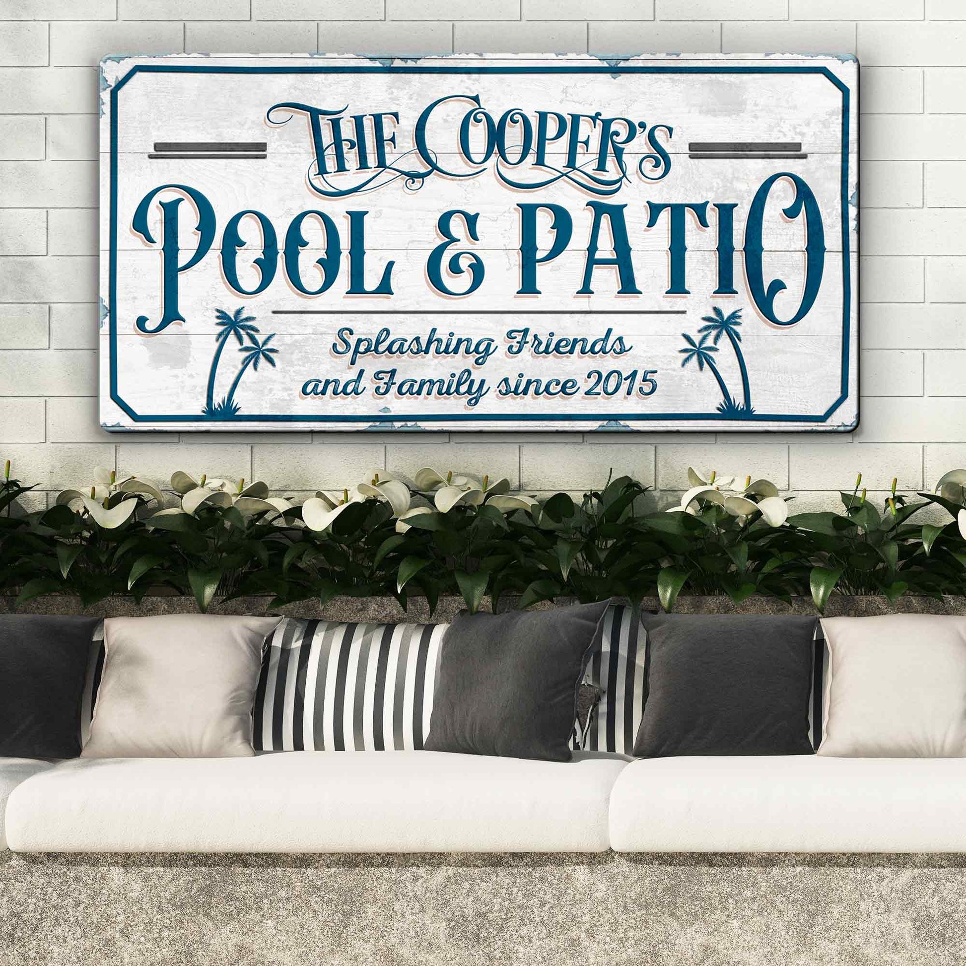 Personalized Pool Bar Sign - Image by Tailored Canvases