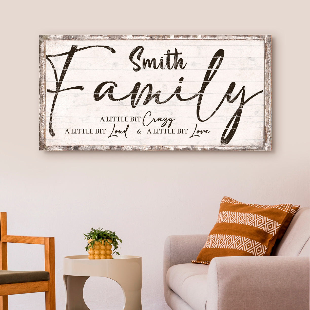 Family Sign XXI Style 1 - Image by Tailored Canvases