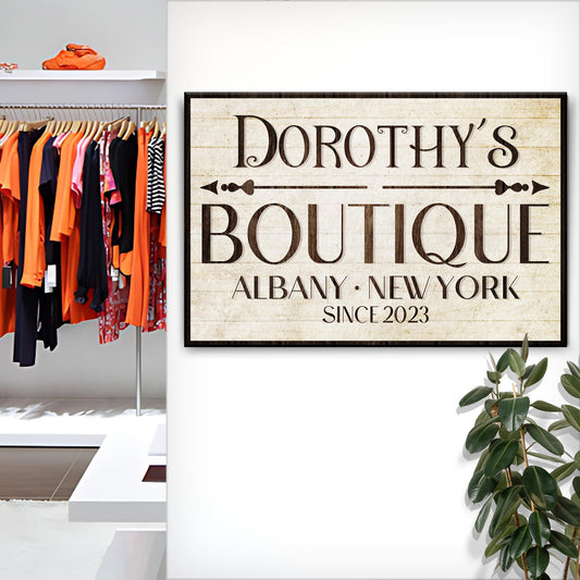 Boutique Sign IV - Image by Tailored Canvases