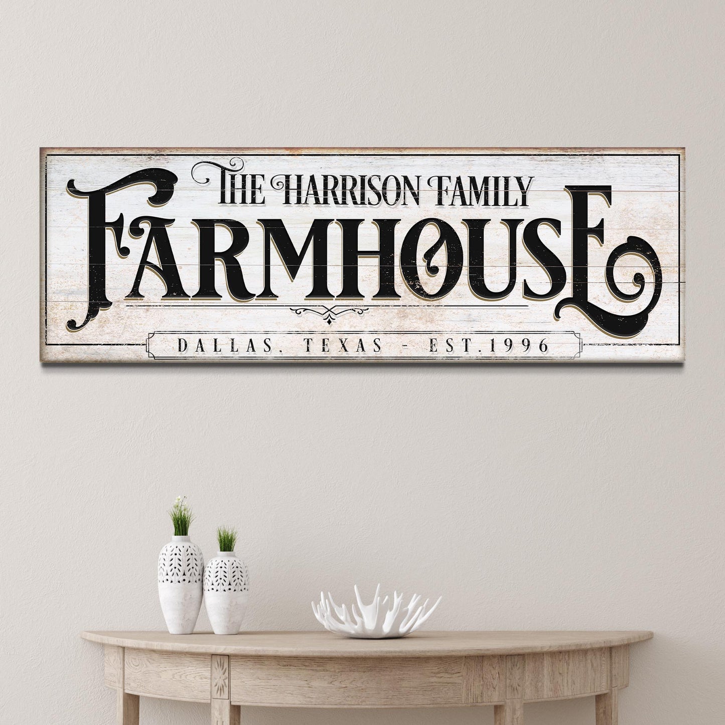 Vintage Rust Farmhouse Sign