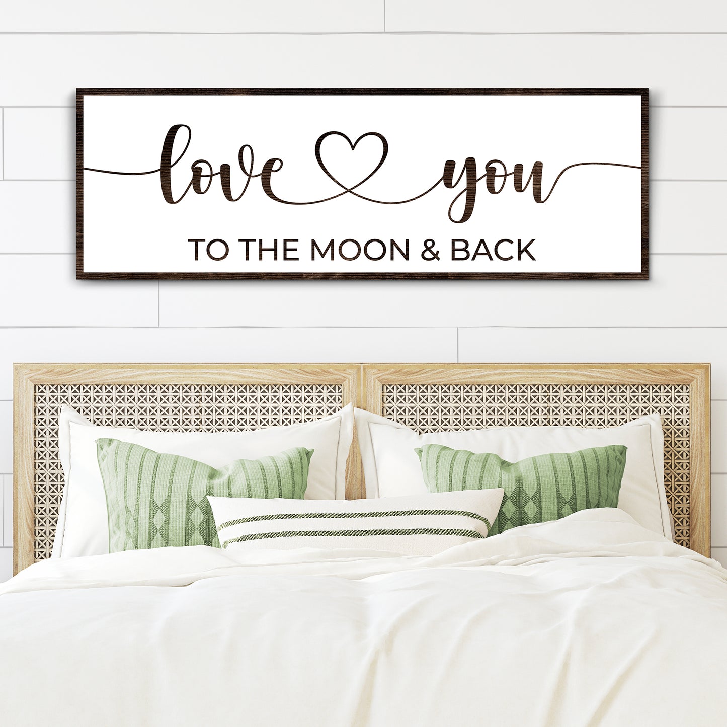 Love You To The Moon And Back Sign II - Image by Tailored Canvases