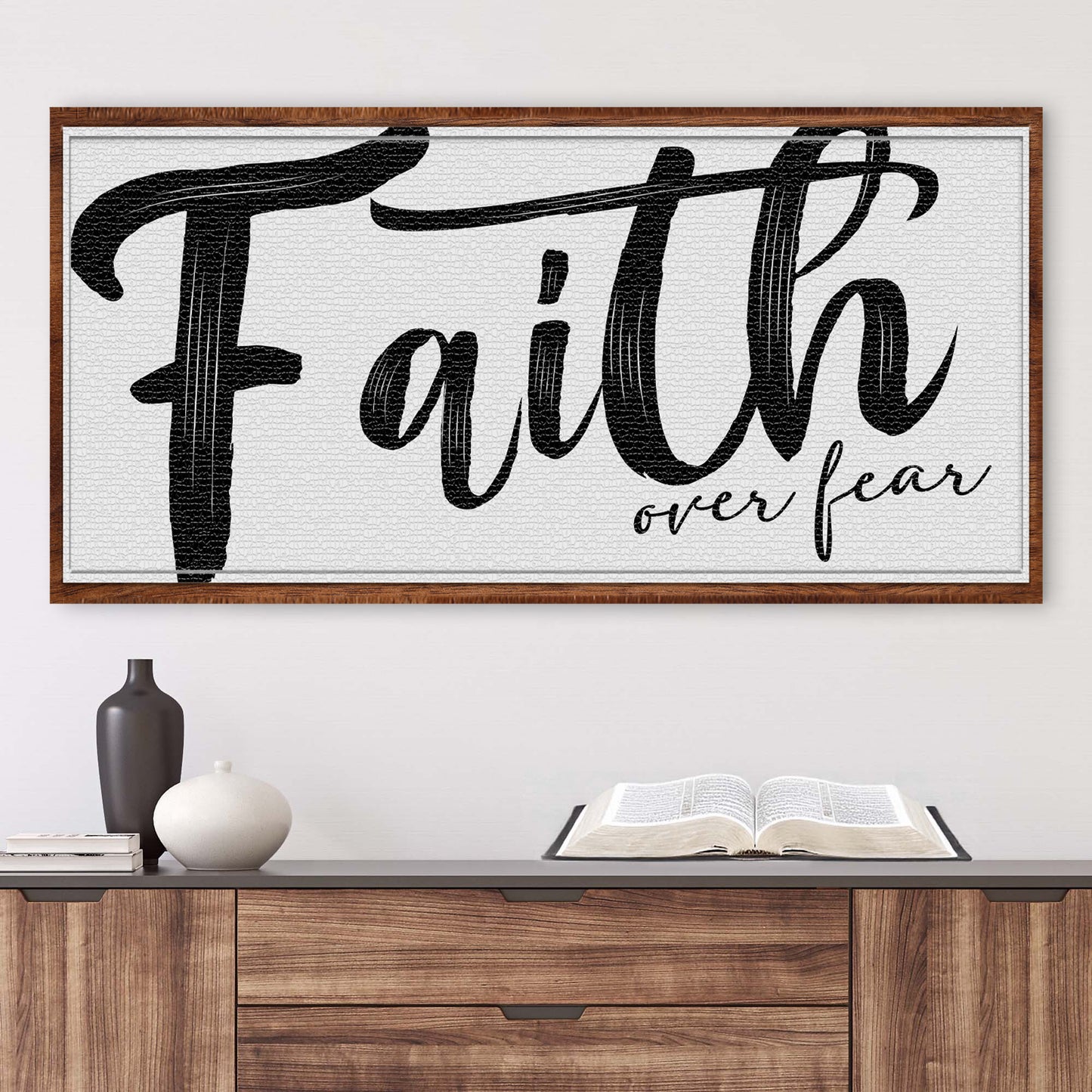 Faith Over Fear Faith Sign II