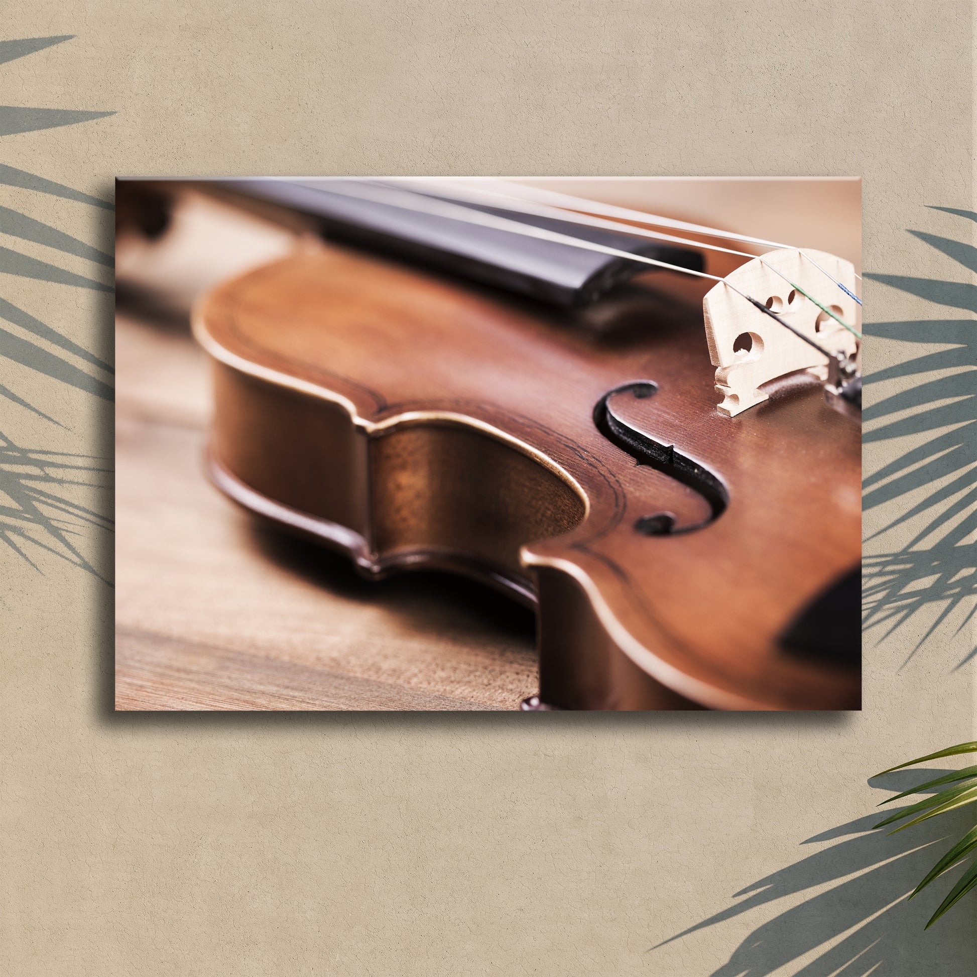 Violin Up Close Canvas Wall Art Style 1 - Image by Tailored Canvases