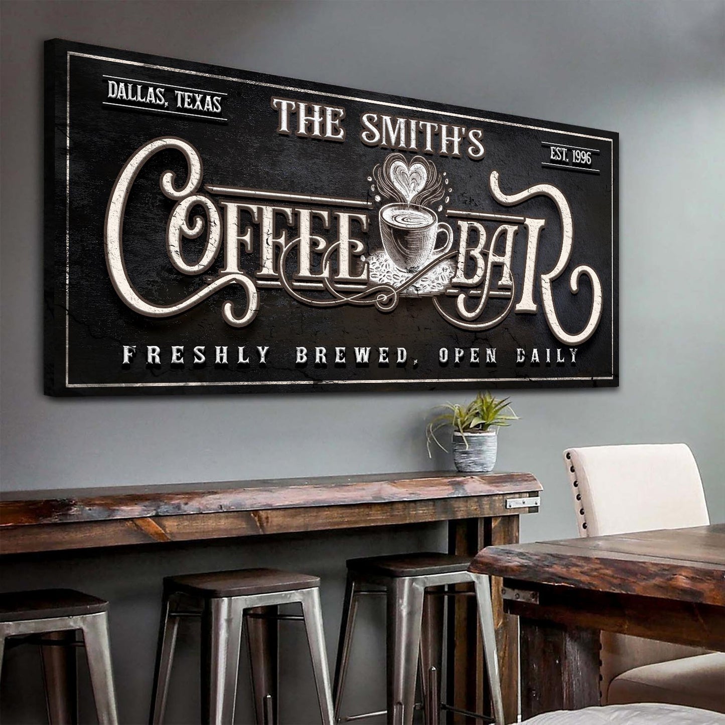 Personalized Coffee Bar Sign