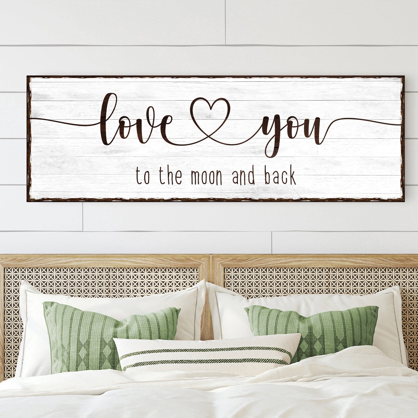 Love You To The Moon And Back Sign III - Image by Tailored Canvases