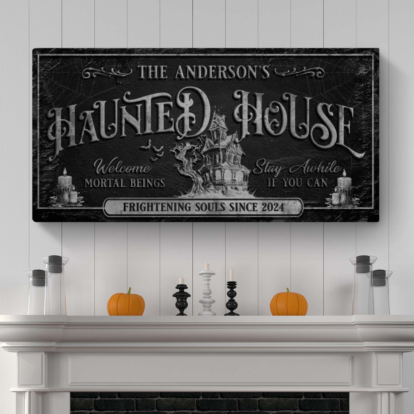 Personalized Haunted House Sign - Image by Tailored Canvases