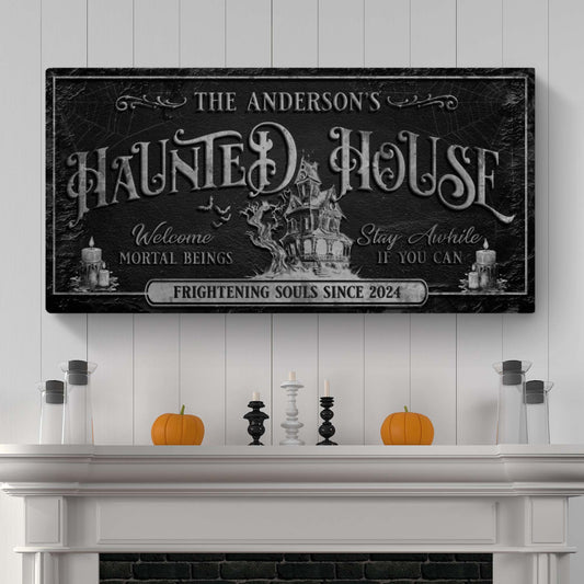 Personalized Haunted House Sign - Image by Tailored Canvases