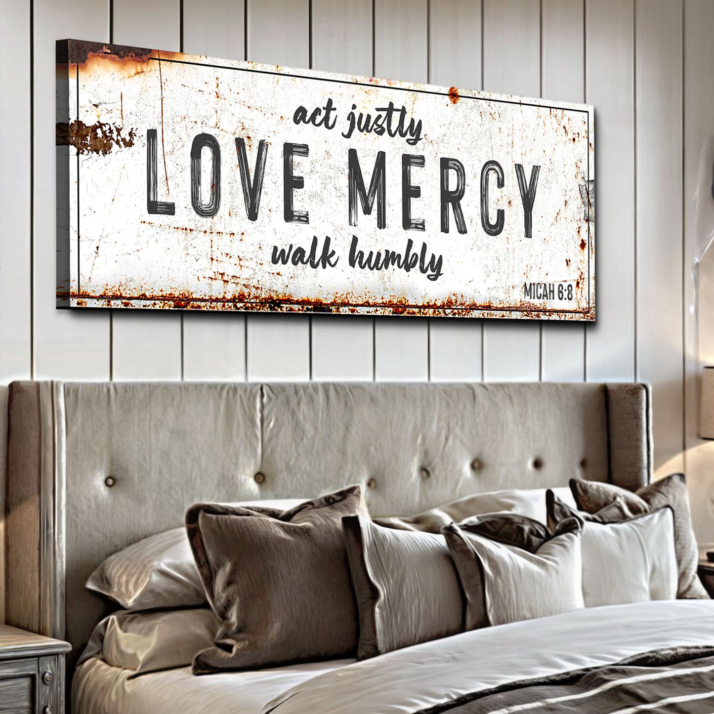 Act Justly Love Mercy Walk Humbly Faith Sign