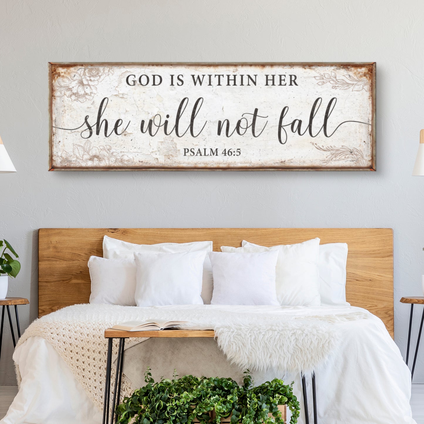 God Is Within Her She Will Not Fall Psalm 46:5 Faith Sign