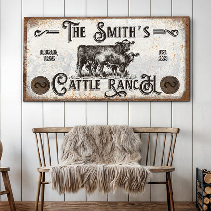Branded Cattle Ranch Sign IV - Image by Tailored Canvases