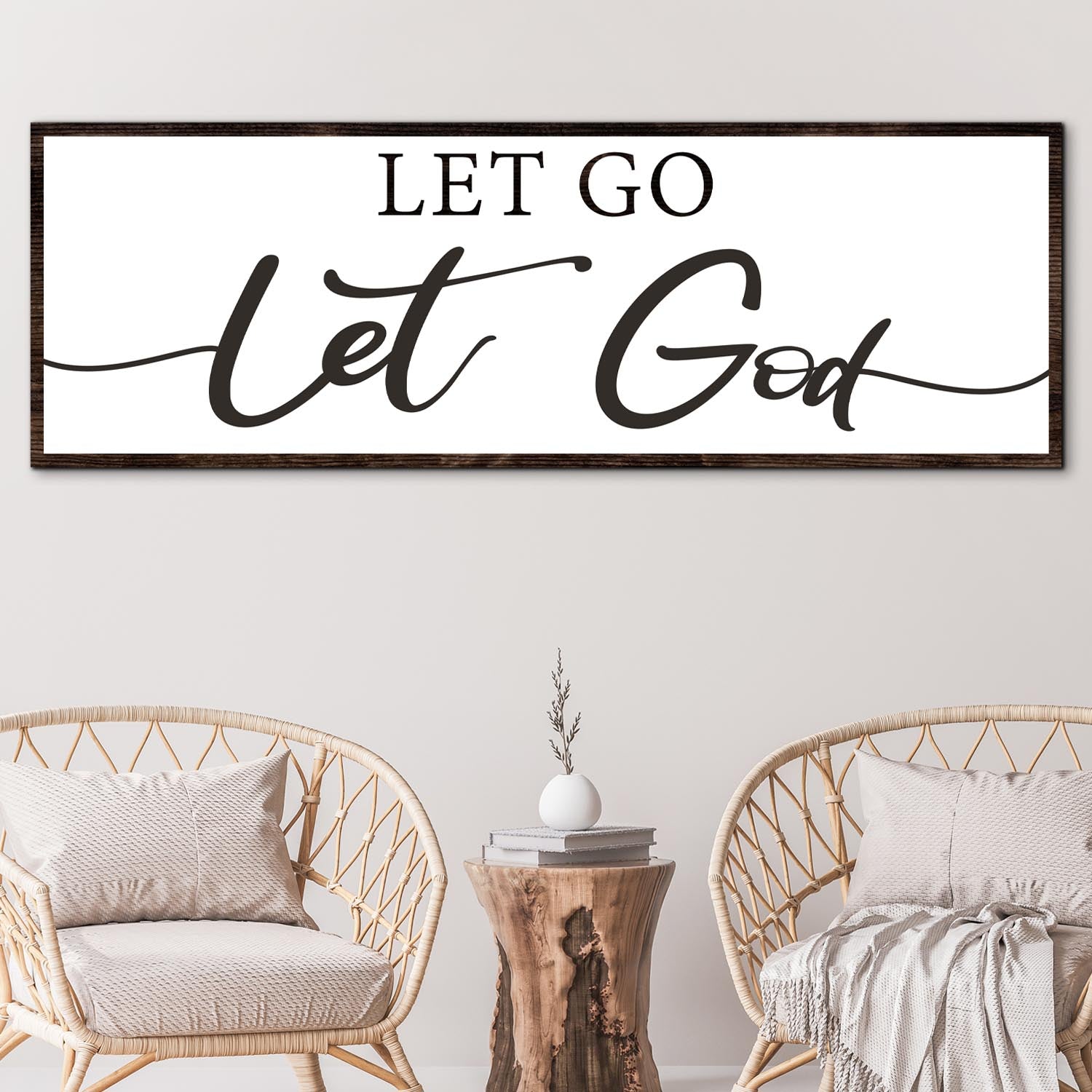 Let Go Let God Faith Sign III - Image by Tailored Canvases