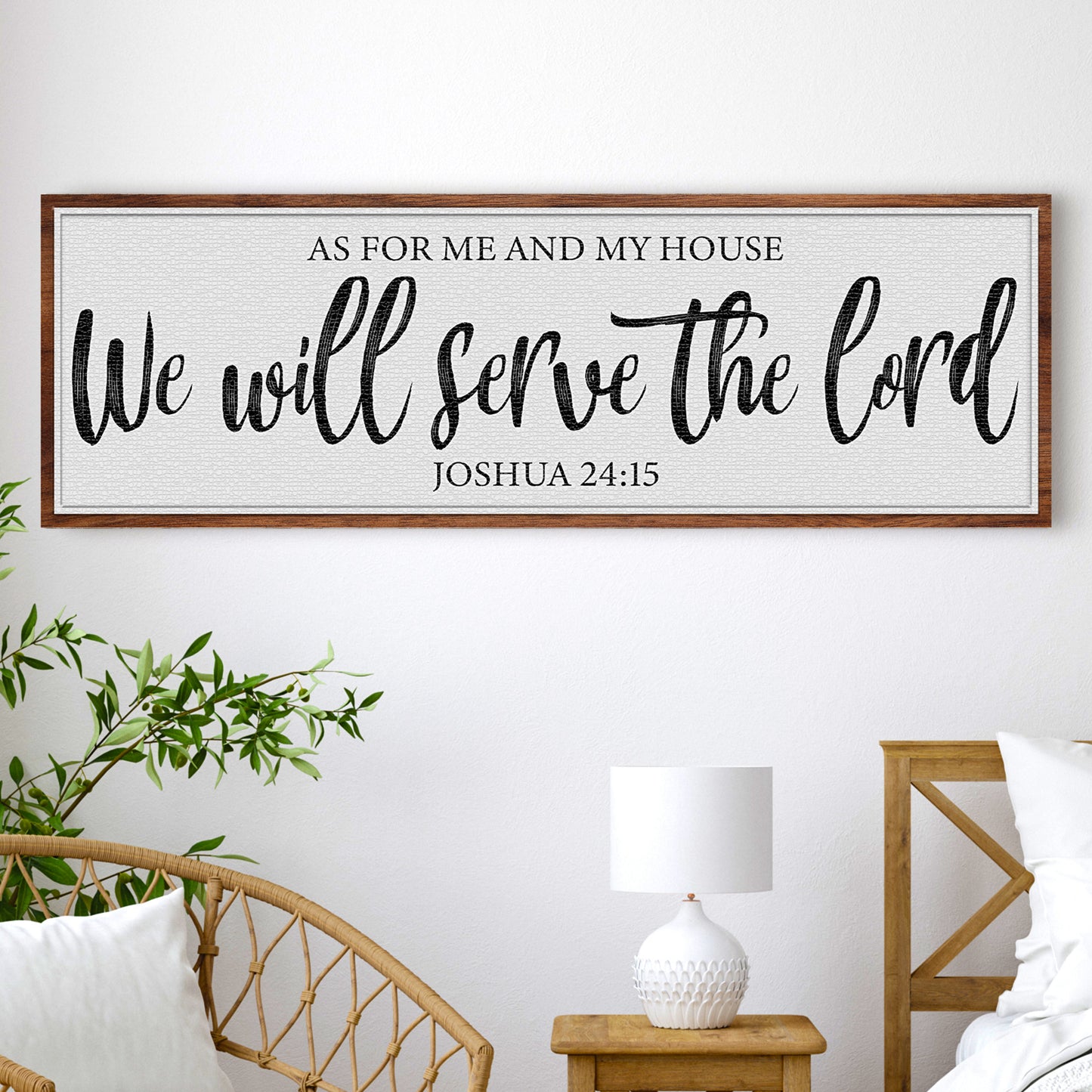 As For Me And My House We Will Serve The Lord Faith Sign II