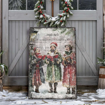 Vintage Christmas Carolers Wall Art II