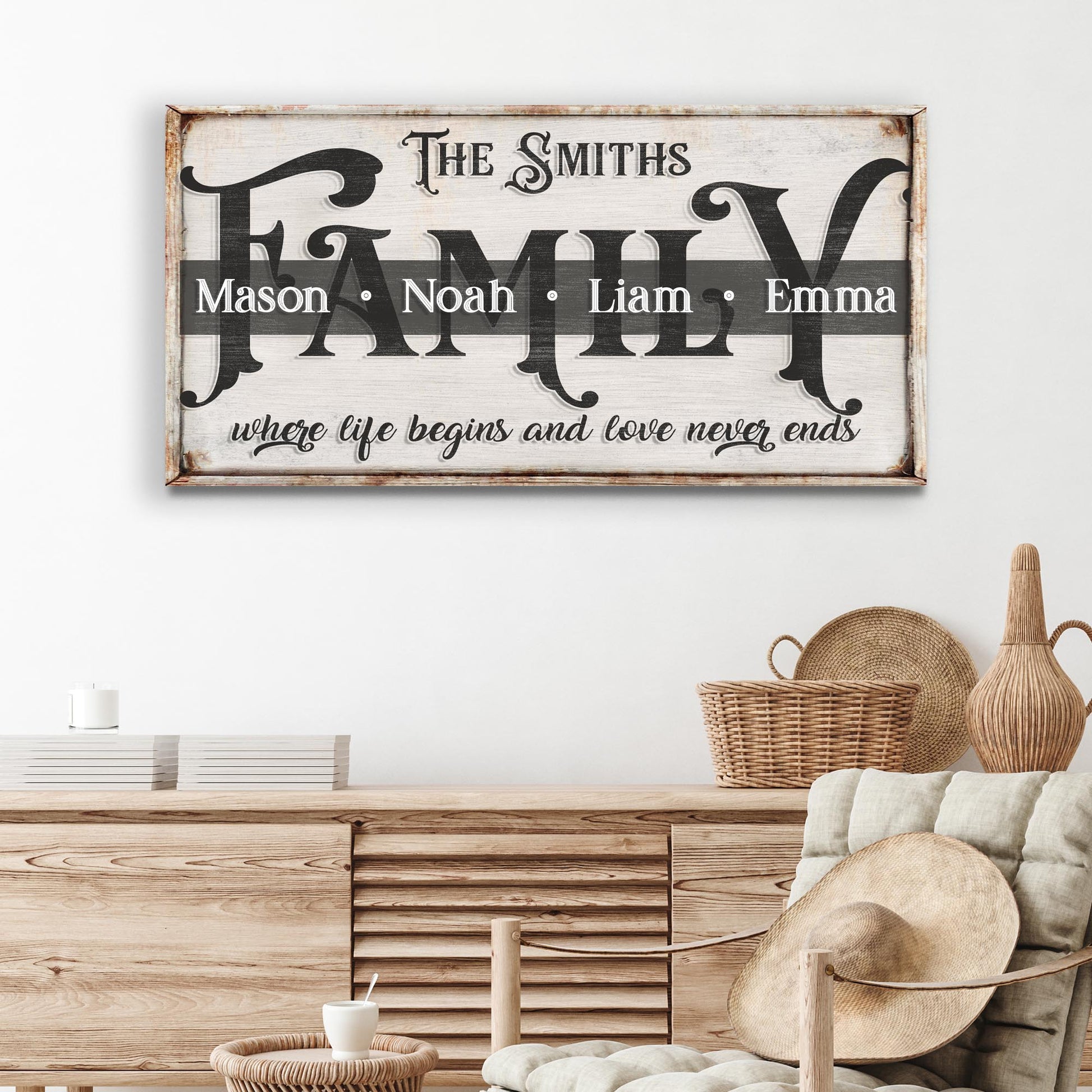 Family Sign XXIII - Image by Tailored Canvases