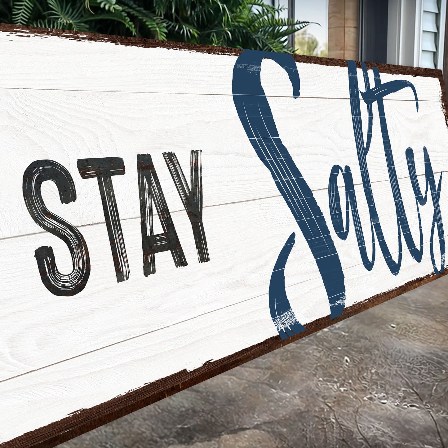 Stay Salty Coastal Sign III