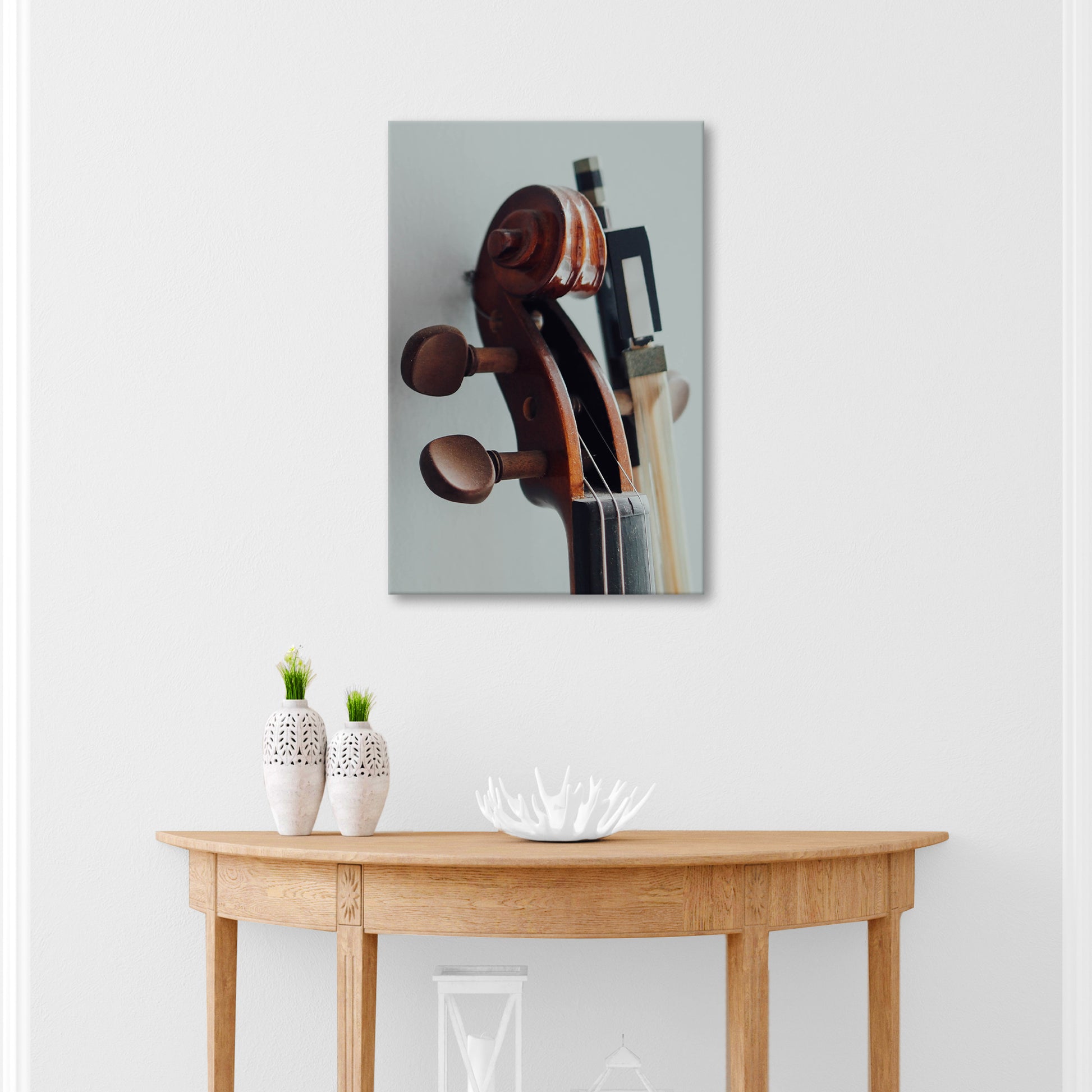 Cello Up Close Canvas Wall Art Style 2 - Image by Tailored Canvases