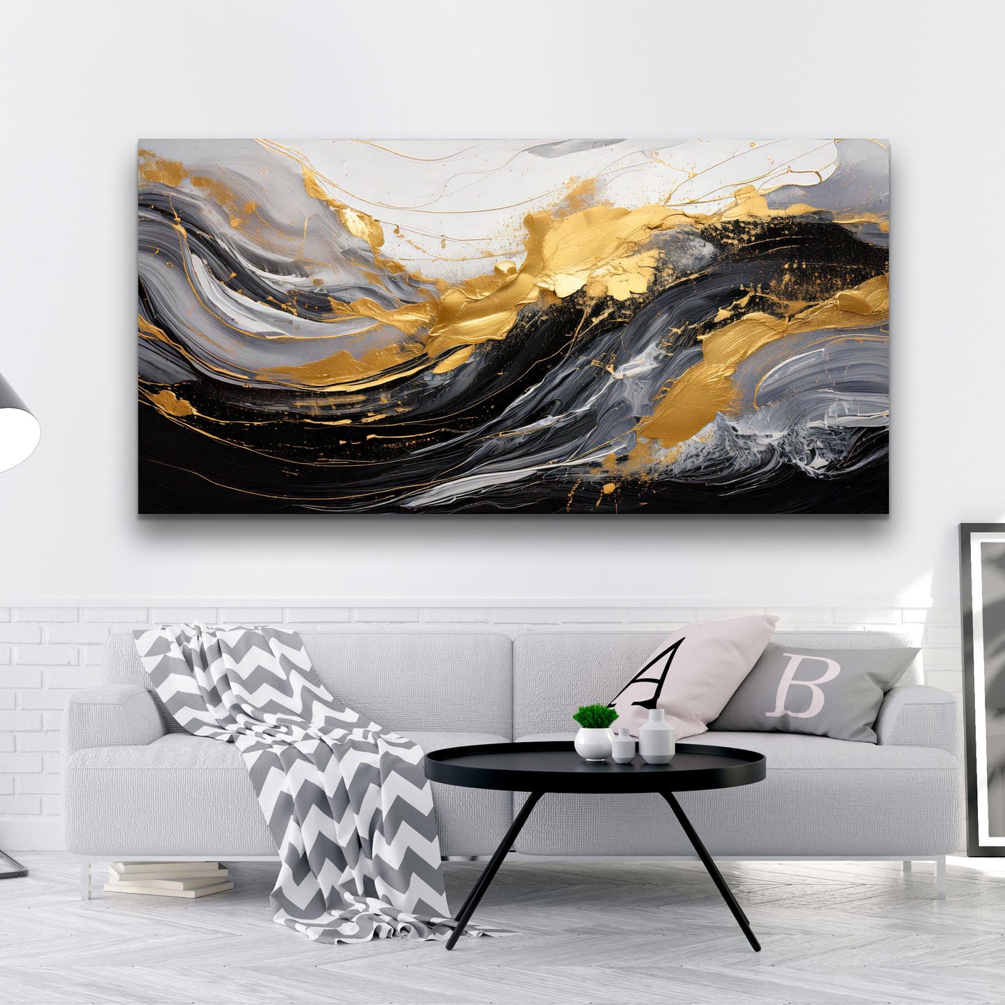 Modern Abstract Shadows Wall Art