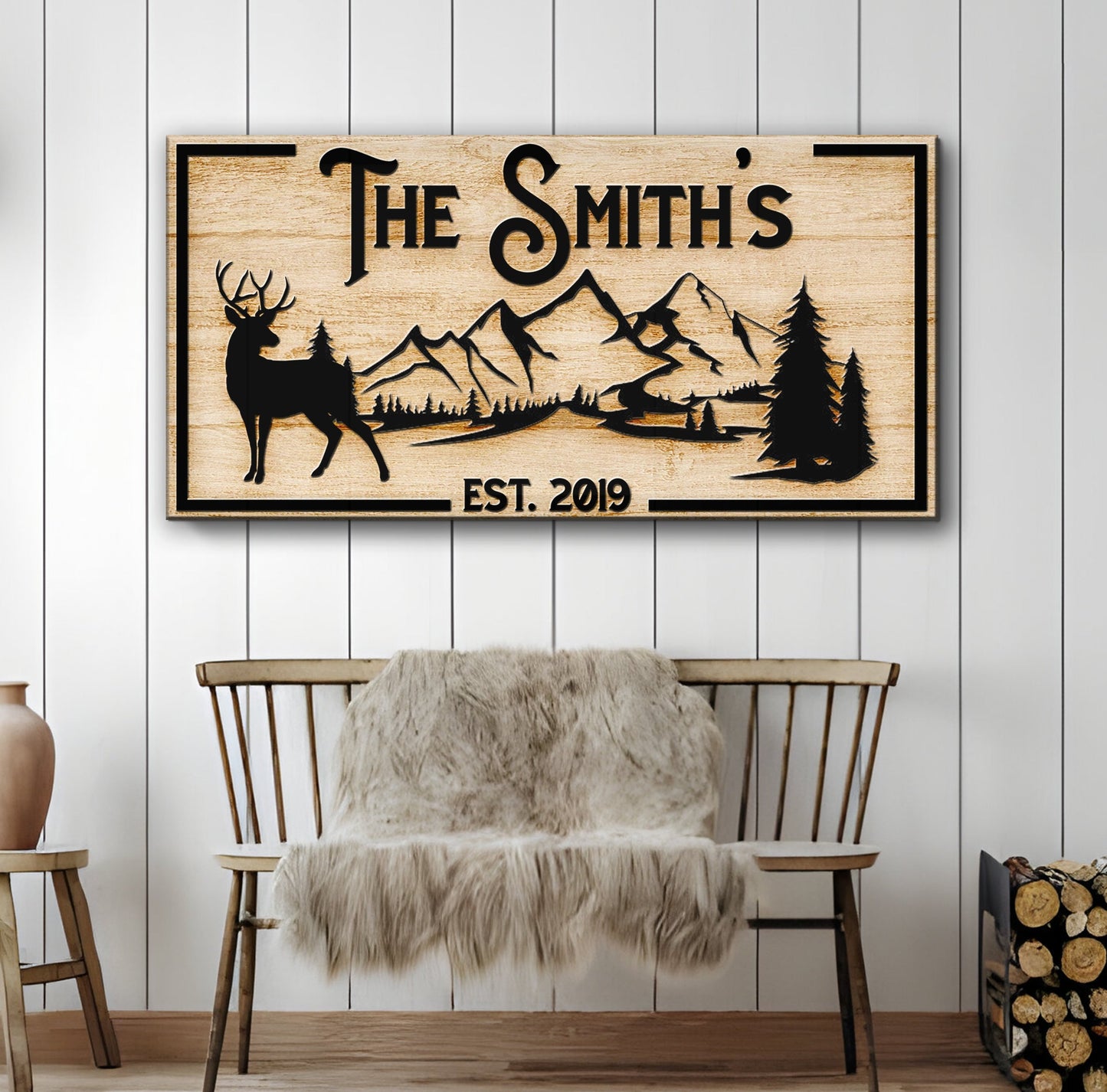 Family Mountain Sign (Free Shipping)