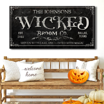 Personalized Wicked Halloween Sign