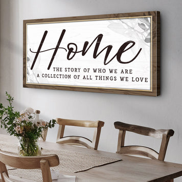 Home The Story of Who We Are Family Sign