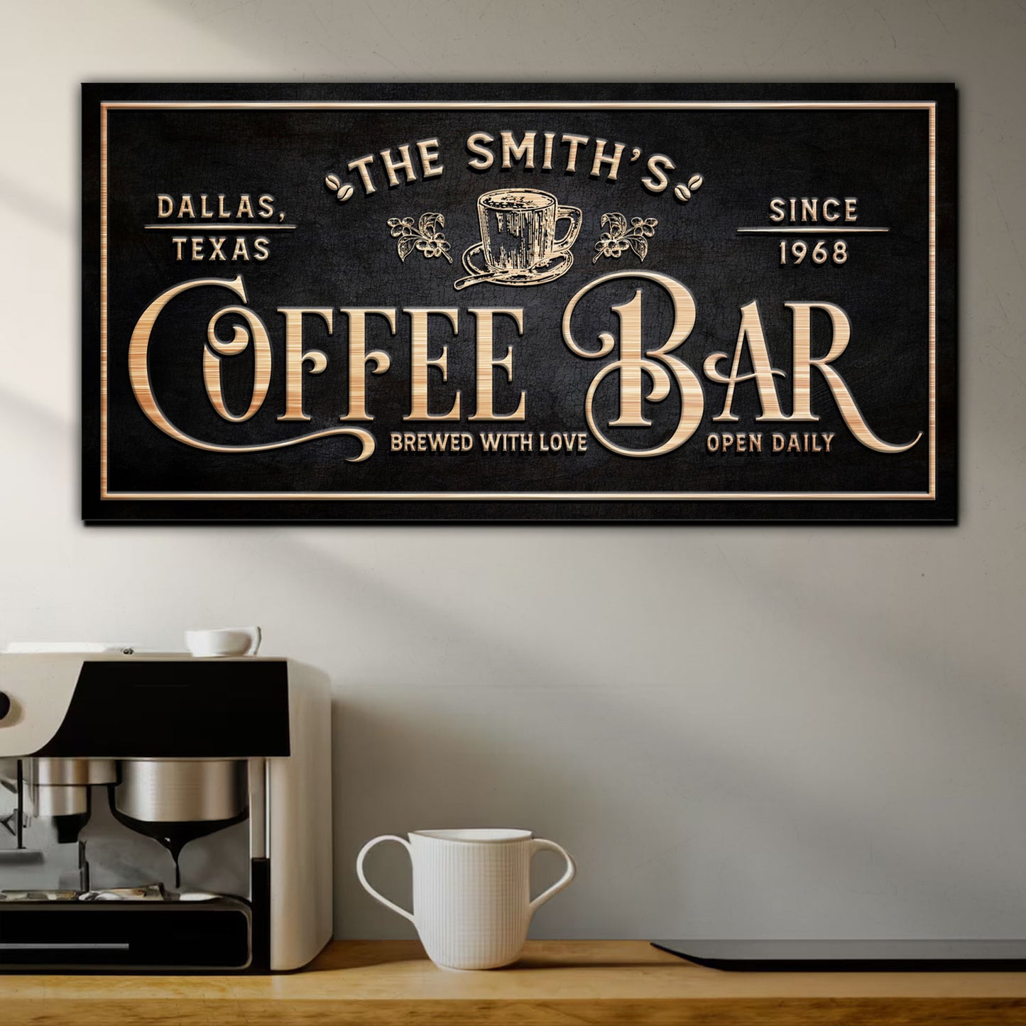 Personalized Coffee Bar Sign II