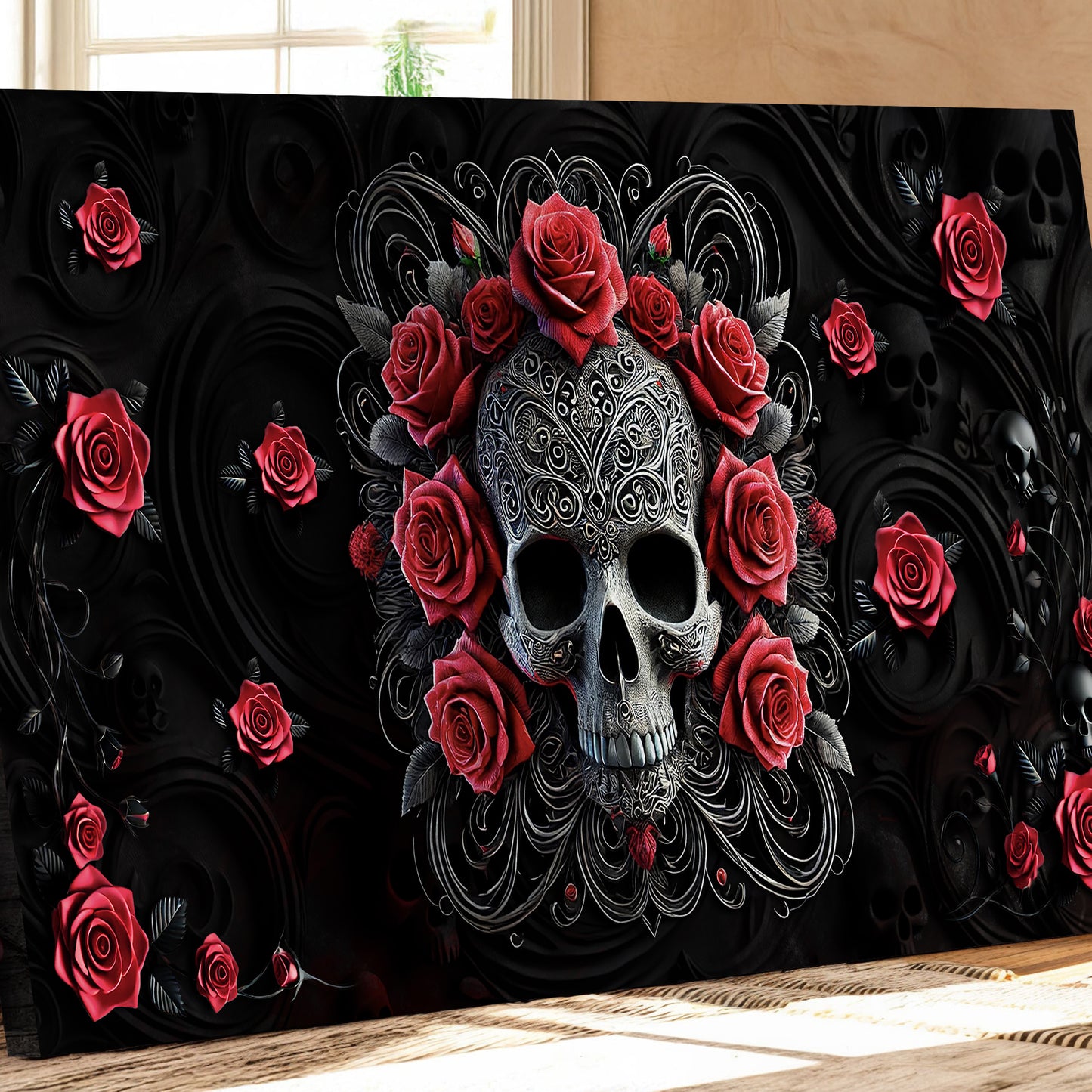 3D Vintage Skull Wall Art II