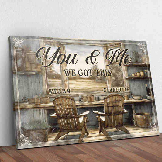 Farmhouse Themed We Got This Couple Sign - Image by Tailored Canvases