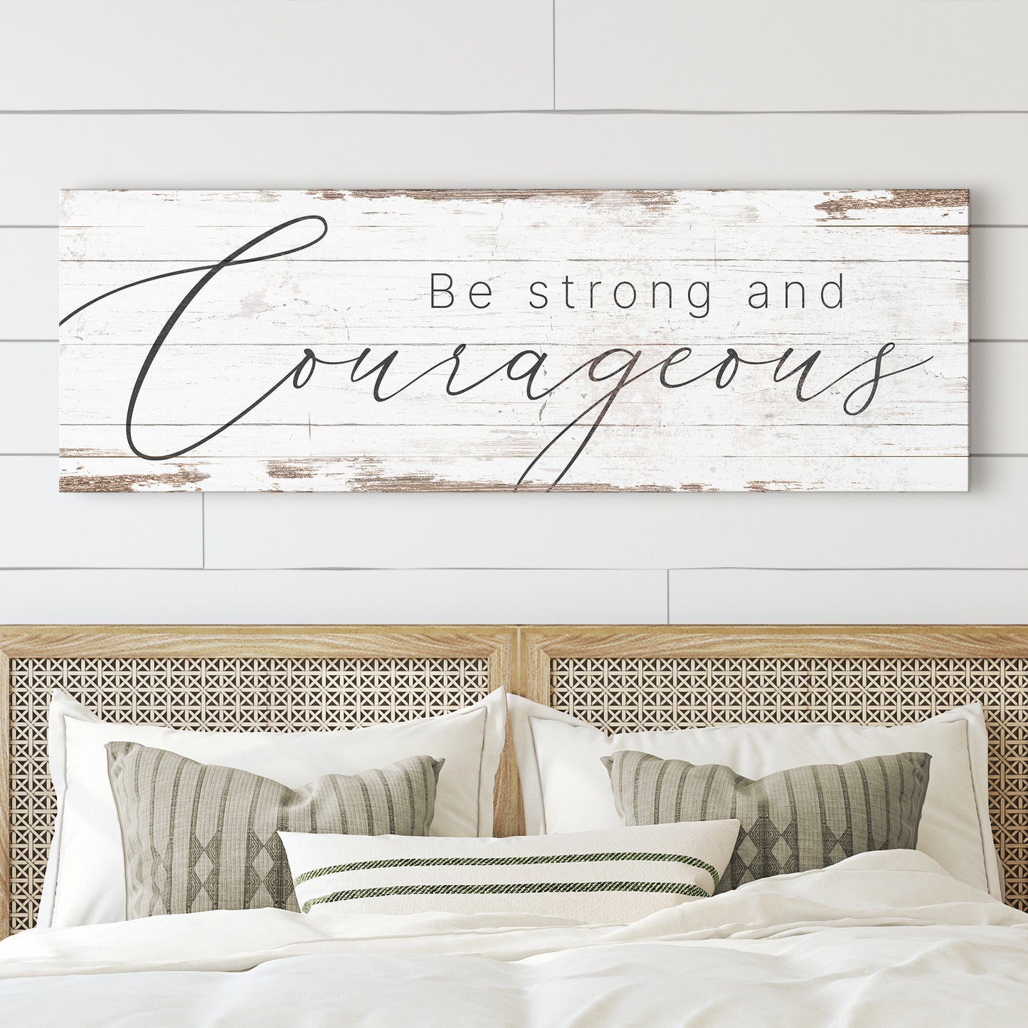 Be Strong And Courageous Faith Sign II