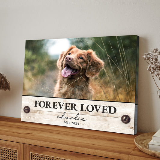 Custom Pet Memorial Sign Forever Loved