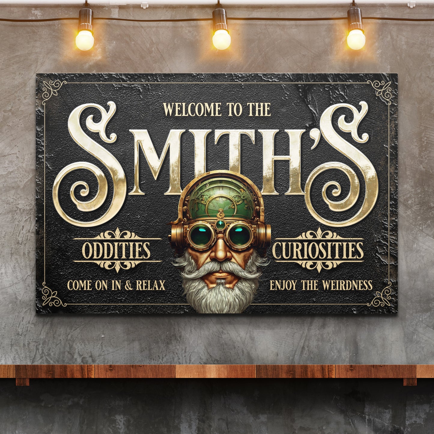 Personalized Family Steampunk Sign