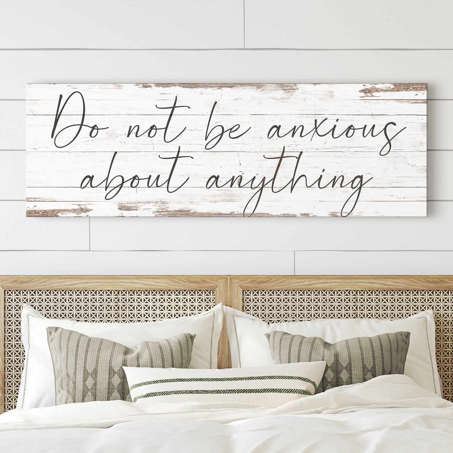 Do Not Be Anxious About Anything Faith Sign II