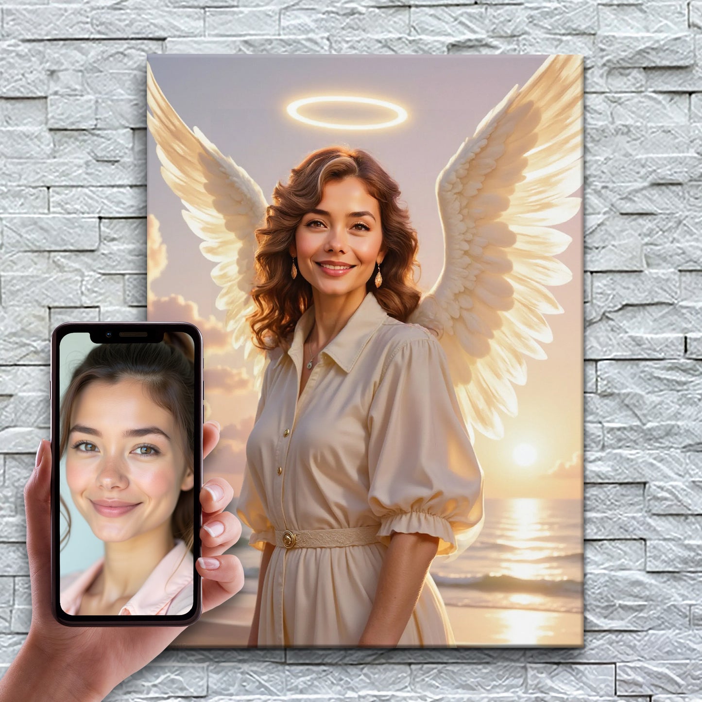 The Graceful Angel at Sea